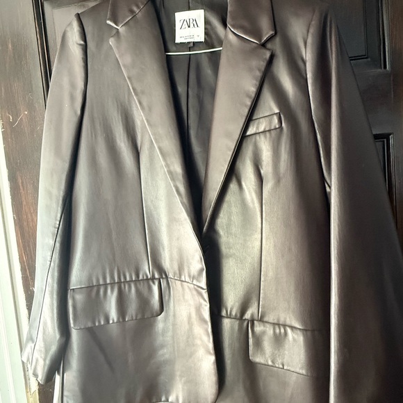 Zara Woman’s Dark Brown Blazer Jacket - Picture 1 of 12